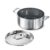 Tramontina Fusao Healthy Triply Ceramic 24cm/4.8L Casserole EX+ with SS 304 Lid | Stock Pot | Biryani Pot | Induction Friendly | Stay Cool Handle I 10 Year Warranty* by Brand