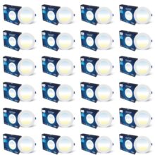 PHILIPS 15W 3in1 AstraGlow Round LED Panel Light | Slim Surface Panel with High Brightness & Energy Efficiency | Durable Polycarbonate Body – White Finish | Pack of 24