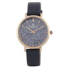 Daniel Klein Leather Analog Blue Dial Women’s Watch-DK.1.12512-7