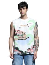 Jack & Jones Men Regular Fit White Vest