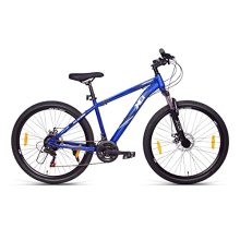 Xci Unisex Hangout 27.5T 21 Speed Mountain Bike With Shimano Gear – Blue, Front