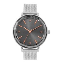 French Connection Analog Gunmetal Dial Women’s Watch-FC1318SM-A (Silver)