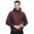Monte Carlo Mens Solid Wine Hooded Neck Full Sleeve Jacket