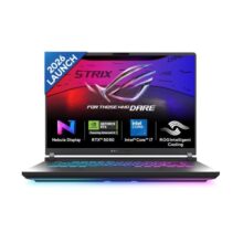 ASUS ROG Strix G16 (2026),(14th Gen),Intel Core i7 14650HX,RTX 5050-8GB,16GB RAM (Upgradeable),1TB SSD,2.5k FHD+,16″(40 cm),Win 11,M365 Basic(1Y),Office 24,Gray,2.65 Kg,G615JHR-TS144WS,Gaming Laptop