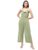 Zima Leto Women’S Solid Cowl Neckline Jumpsuit Sleek One-Piece For Casual Or Evening Wear Comfortable Fit With Stylish Neckline