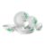 Cello Opalware Aqua Leaves Dinner Set, 13- Units, White