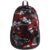 F Gear Dylan Casual College 15L Geometric Black Red Backpack