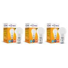 Wipro Garnet 10W Led Bulb For Home & Office |Cool Day White (6500K) | B22 Base|220 Degree Light Coverage |4Kv Surge Protection |400V High Voltage Protection |Energy Efficient | Pack Of 3