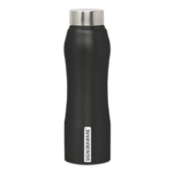 Signoraware Oxy Coloured Stainless Steel Bottle | Airtight & Leakproof | Durable & Rust-Resistant | Easy To Carry & Clean | Ideal For Office, School, Gym, Travel & Outdoor Use (1 Ltr | Black)