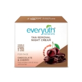 Everyuth Naturals Tan Removal Choco Cherry Night Cream 50g | Nourishing Overnight Cream with Chocolate & Cherry Extracts | Helps Reduce Tan & Dullness | For Soft, Glowing & Even-Toned Skin | Daily Night Care