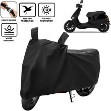 Amikan Waterproof Two Wheeler Cover For Ola(Electric, Black)