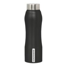 Signoraware Oxy Coloured Stainless Steel Bottle | Airtight & Leakproof | Durable & Rust-Resistant | Easy To Carry & Clean | Ideal For Office, School, Gym, Travel & Outdoor Use (1 Ltr | Black)