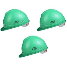 Allen Cooper Indsutrial Safety Helmet Sh-721, Plastic Cradle With Ratchet Adjustable Headband – Green (Pack Of 3)