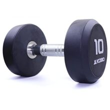 Kobo Professional Rubber Coated Dumbbell 10 Kg x 2 = 20 Kg (IMPORTED)