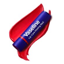 Vaseline Lip Care | Colour+Care Kissing Red Tinted Lip Balm Stick | Up to 24Hr* Moisturization | with Manuka Honey | 3g
