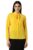 Van Heusen Women Polyester Regular Fit T-Shirt (VWSFFRGF800098_Yellow Ochre, Small)
