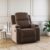 Amazon Brand – Solimo Emerald | Single Seater Sofa Recliner | Manual Recliner (Velvet_Brown)