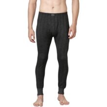 Dixcy Scott Originals Men’s Slim Fit Mid Rise Solid Ankle Length Cotton Thermal Trousers Charcoal Melange