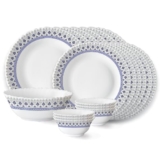 Larah by Borosil Ocean Fluted Series Opalware Dinner Set | 19 Pieces for Family of 6 | Microwave & Dishwasher Safe | Bone-Ash Free | Crockery Set for Dining & Gifting | Plates & Bowls | White