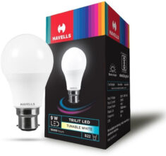 HAVELLS 9 W Color Changing Round B22 LED Bulb(White)