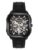 French Connection See Through Black Square Dial | Black Silicone Strap Automatic Watch for Mens FCA18BBL