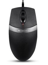 Zebronics Spin With 1000 Dpi With High Precision With Usb Interface, 3 Buttons,Plug & Play, Black