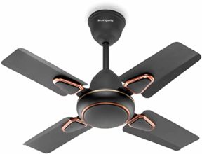 Longway Kiger P1 600 Mm/24 Inch Ultra High Speed 4 Blade Anti-Dust Decorative 5-Star Rated Ceiling Fan (Smoked Brown, Pack Of 1)