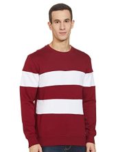 Amazon Brand – Symbol Men’S Cotton Blend Crew Neck Sweatshirt (Aw19Mnssw58_Vintage Maroon_S)