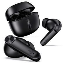 Boat Airdopes Max In Ear Tws Earbuds With 100 Hrs Playtime, Quad Mics With Enx Tech, Beast Mode(50Ms Low Latency), Asap Charge, Bluetooth V5.3 And Iwp(Carbon Black)