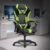 Warrior By ValorX USA Gaming & Office Ergonomic Chair | Vegan Leather | High Back 135° Recliner | Adjustable Height & Linkage Armrest | Lumbar Support | 360° Swivel | 3 Year Warranty (Neon Green)