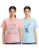 Amazon Brand – Symbol Women’s Cotton Stretch Regular Fit Round Neck Half Sleeve T-Shirt (Combo Pack of 2) (TS-1 Cont_Strawberry Pink & Sky Blue_L)