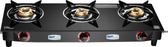 Cookshine Bycookshine Smart Trio, Isi Marked Lpg Stove (Ms Body), Big Size Iron Manual Gas Stove(3 Burners)