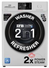 IFB 6 Kg 5 Star with 9 Swirl Wash, Steam Refresh, Eco Inverter Motor, DeepClean® Ai Powered Fully Automatic Front Load Washing Machine (DIVA GXN 6010 CMS, 2X Power Steam®,Inbuilt Heater, Grey)