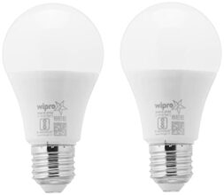 wipro Garnet 7W LED Bulb for Home & Office |Warm White (2700K) | E27 Base|220 degree Light coverage |4Kv Surge Protection |400V High Voltage Protection |Energy Efficient | Pack of 2