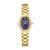 London Fog Queenhithe Collection Watch for Women with Oval Textured Dial, Crystal Studded Bezel and Stainless Steel Strap – LFW20003-44