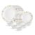 Cello Secret Garden Dazzle Series Opalware Dinner Set Of 18 Pieces For Family Of 4 | Bone-Ash Free & Leadfree Opal Glass, Microwave & Dishwasher Safe, Plates & Bowls Crockery Set For Dining & Gifting