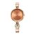 Titan Raga Power Pearls Quartz Analog Rose Gold Dial Metal Strap with Pearl Watch for Women-NS2720WM01F