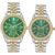 TIMEX Analog Watch for Unisex with Green Round Dial & Multicolor Stainless Steel Bracelet Band Water Resistant Unisex Wrist Watches – TW0PRE002