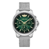 Police Quartz Multifunction Gradiant Green Dial Silver Metal Strap Watch for Men – PLPEWJK0006303