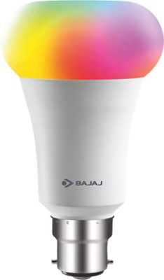 Bajaj 9W Wifi Smart Led Bulb (16 Million Colors) (Compatible With Amazon And Google Alexa, B22D)