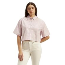 Levi’S Women’S Textured Spread Collar Shirt