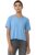 Van Heusen Women Cotton Blend Solid Regular Fit T-Shirt (VWCTURGPW18133_Light Blue XS)