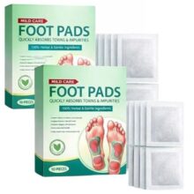Candy Kart Foot Patch (Pack Of 2) Herbal And Gentle Ingredient Detox Foot Pads 20 Pieces,Toxin Removal With Bamboo Vinegar And Acupoint Micro-Massage Technology,Natural Ingredients For Sleep Aid, Pain Relief,Gel Foot Pads ,Foot Patch.(20Pieces)
