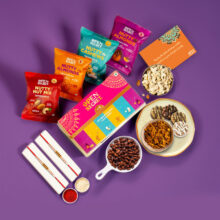 OPEN SECRET Rakhi Gift Box for Brother Dry Fruits, Chocolate Cookies,Card,Roli Chawal Bites(242 g)