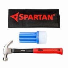 Spartan 8-in-1 Multi-Purpose Screwdriver Kit with Heavy Duty Claw Hammer & Nail Puller | Forged Steel Head | Fibreglass Anti-Slip Handle | Tool Kit for Carpentry, Home Repair & DIY | Combo Kit