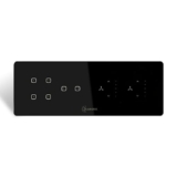 Kamonk 8 Module Custom Plate/Horizontal: (4 Gang x 1 unit) + (2 Gang x 1 unit) + (Fan Regulator x 2 units) | Compatible with Alexa, Google Assist., Siri Shortcuts