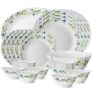 Larah by BOROSIL Fluted Series Cripper Opalware Dinner Set | 27 Piece for Family of 6 | Microwave & Dishwasher Safe | Bone-Ash Free | Crockery Set for Dining & Gifting | Plates & Bowls | White
