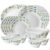 Larah by BOROSIL Fluted Series Cripper Opalware Dinner Set | 27 Piece for Family of 6 | Microwave & Dishwasher Safe | Bone-Ash Free | Crockery Set for Dining & Gifting | Plates & Bowls | White