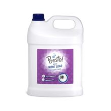 Amazon Brand – Presto! Matic Front Load Liquid Detergent | 5 Litre | Removes Tough Stains | Gentle On Clothes | Protects Fabric Color | Bleach-Free & Phosphate-Free