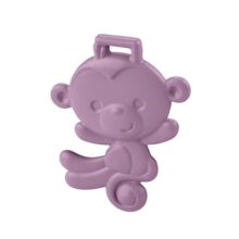 Fisher-Price Newborn Baby Toy Purple Monkey Teether BPA-Free for Tummy Time & Travel Sensory Play for Infants Ages 3+ Months